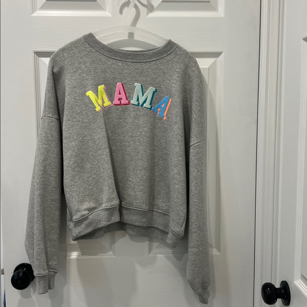 GAP Heather Gray Mama Sweatshirt